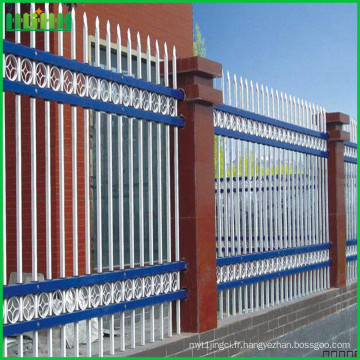 Installation facile de clôtures en acier au zinc pour les ventes en gros